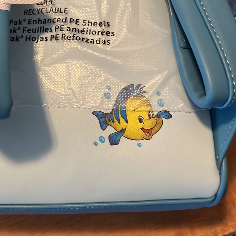 Loungefly Blue and Multicolor Little Mermaid Backpack - Picture 5 of 7